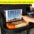 Storage Pouch, Car Seat Storage Bag with Tabletop, Oxford Double Support, Trash Bin