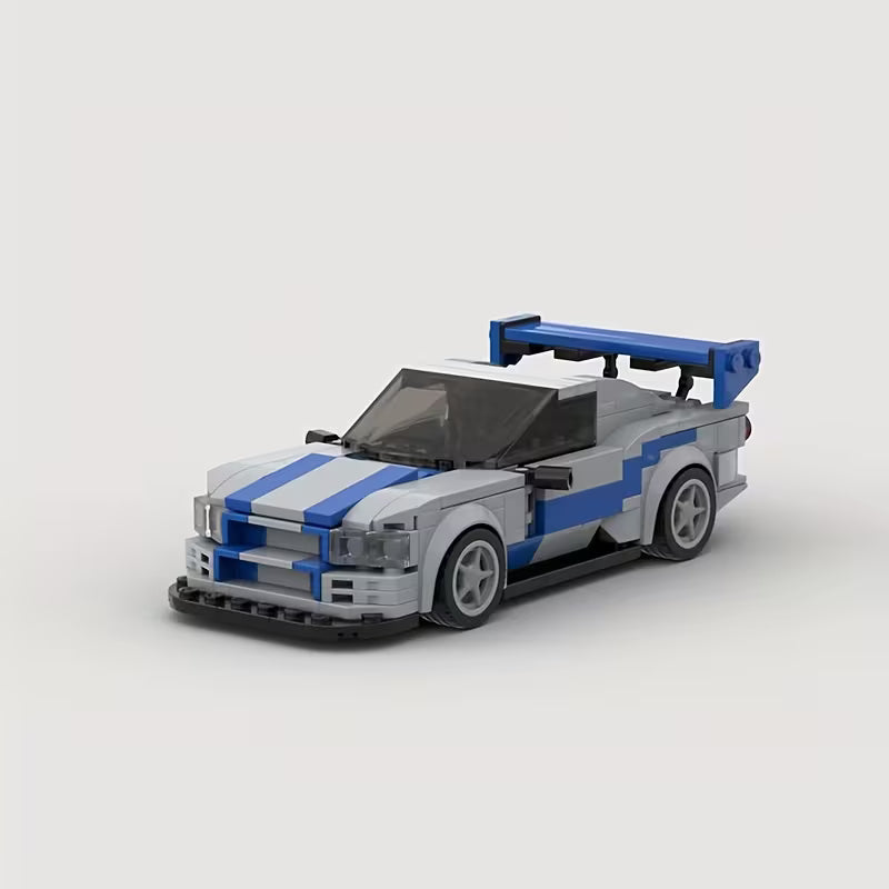 332pcs Classic Car Building Blocks | Retro Small Bricks MOC City Model Toys, Creative Car Model Toolkit, Christmas Gifts, ABS Building Set, Colors: and Grey