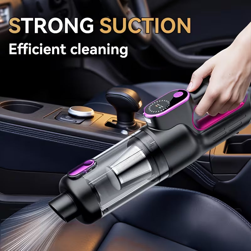 Cordless Handheld Vacuum with Brushless Motor, Powerful 16000pa Suction, LED Light, Blow/Suction Dual Mode, Multi-Nozzle,