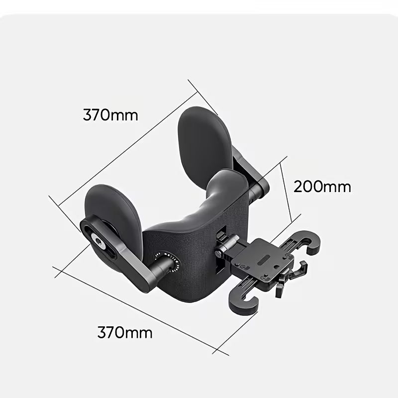 45D Zero-Gravity Memory Foam Car Headrest, Slow-Rebound All-Directional Neck Support Pillow
