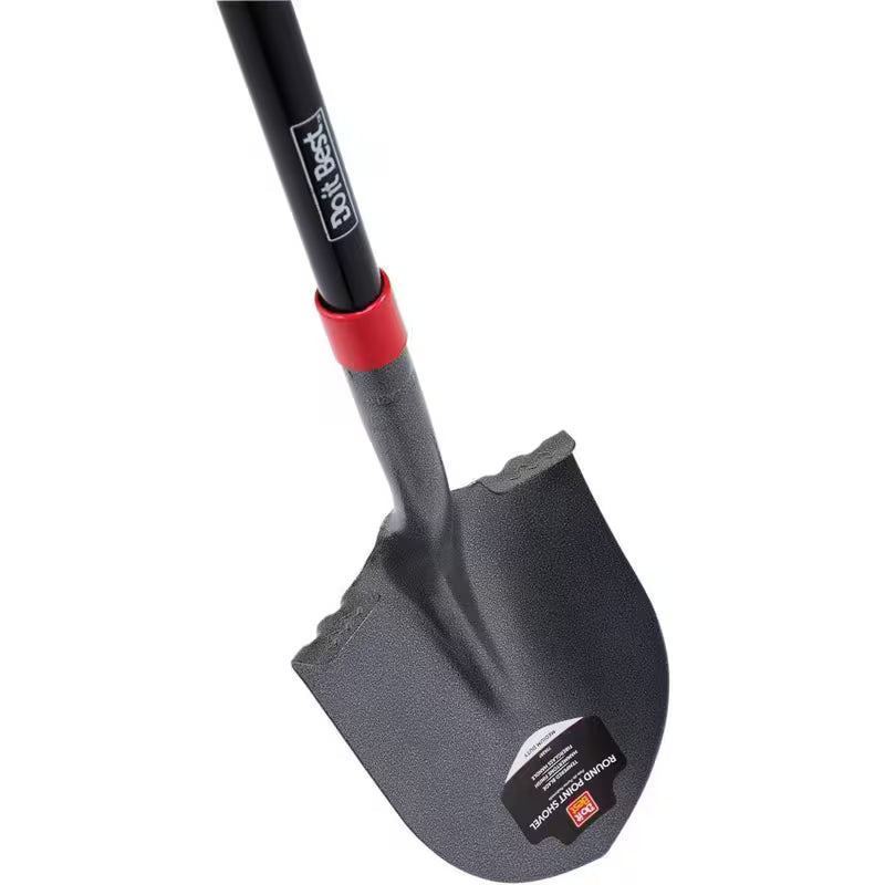 48 In. Fiberglass Handle Round Point Shovel