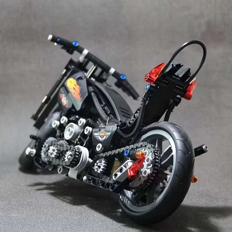 1000+ PCS Muscle Motorcycle Building Blocks, ABS Model Kit