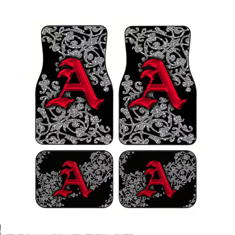 Car Mats - 4pcs Set Design - Durable Carpet-style Mats Suitable for Saloon Cars, SUVs and Trucks - Year-round Protection for Your Vehicle's Interior