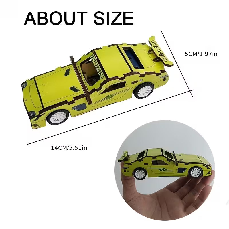 Wooden Puzzles for Adults, Wooden SuperCar, Model Car Kits, DIY Collectibles-Unique Gift on Birthday, Best Gift for Handicraft Enthusiasts