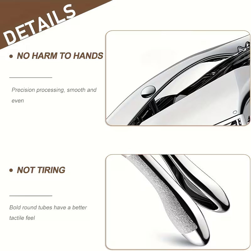 Multifunctional Stainless Steel Garlic Press, Easy to Crush, Slice & Mince Garlic, Walnut Opener