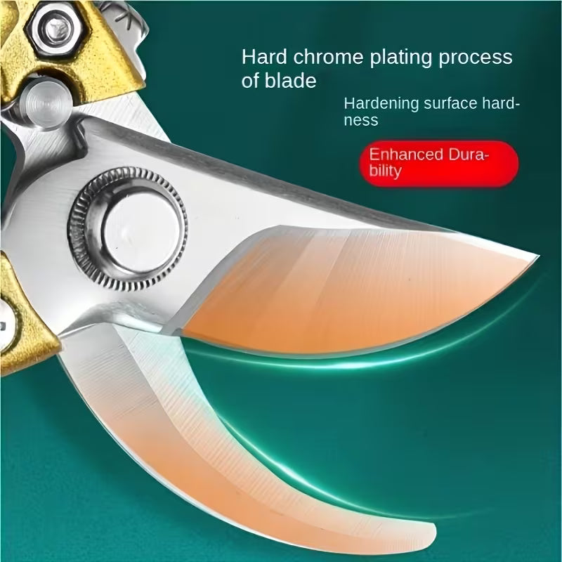 2pcs Japanese High Carbon Steel Fruit Tree Pruning Shears, Professional Garden Scissors, Bonsai & Orchard Scissors
