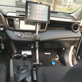 Car-Mounted iPad Tablet Holder, Front & Rear Seat Tablet Clamp, Foldable & Retractable Phone Holder