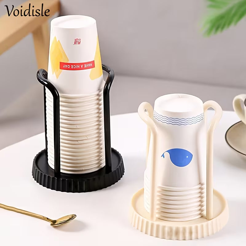1pc Disposable Paper Cup Holder - Adjustable Plastic Tray, Multi-functional Cup Storage Rack