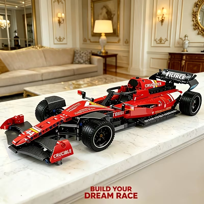 1:14 Scale Red Sports Car Building Blocks Toy