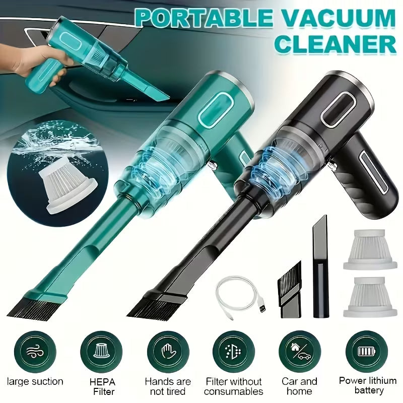 Powerful Handheld Vacuum Cleaner | Suitable for Cars, Homes, Offices, and Pet Hair Removal