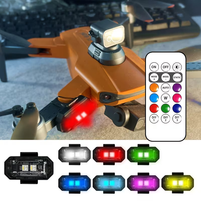 8pcs Light Up the Night: RGB LED Aircraft Lights for Car Motorcycles Truck Airplanes Helicopters LED light ambiance light
