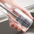 1pc FlexiClean Long Handle Bottle Brush, Deep Cleaning Scrubber for Cups & Containers, Flexible Bristles, Multipurpose Kitchen Tool