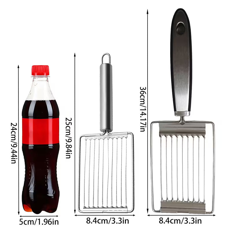 Stainless Steel Vegetable & Fruit Slicer, Tomato Slicer, Luncheon Meat Slicer, Egg Slicer, Multifunctional Vegetable Slicer