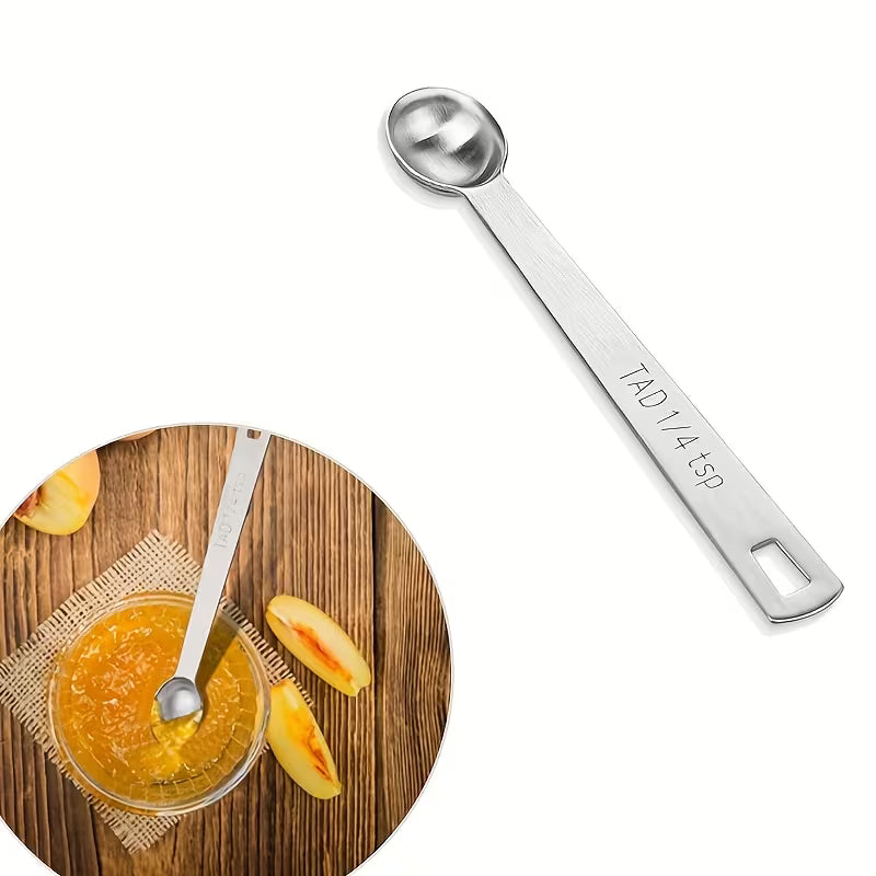 1pc 1/4 Teaspoon (1/4 Tsp, 0.04 oz, 1.25 Cc) Stainless Steel Measuring Spoon, Mini Measuring Spoon