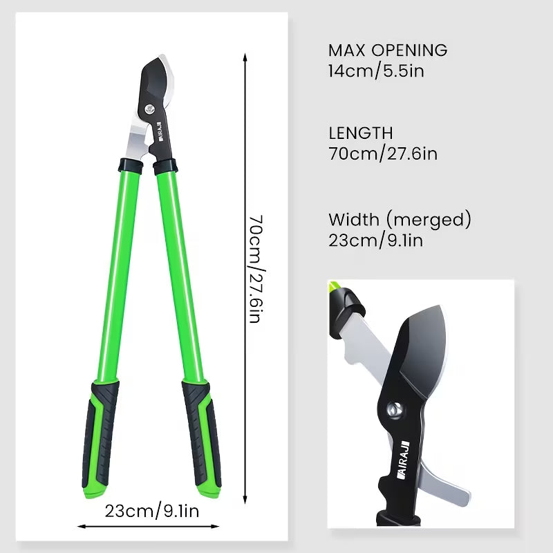 AIRAJ 1pc Ambidextrous Carbon Steel Pruning Shears, Modern Garden Trimmers for Indoor & Outdoor Gardening, Tree Branch Cutting
