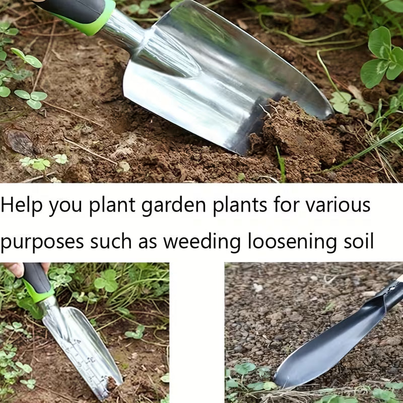 Gardening Shovel with Soft Non-Slip Ergonomic Handle, Planting & Transplanting Tool