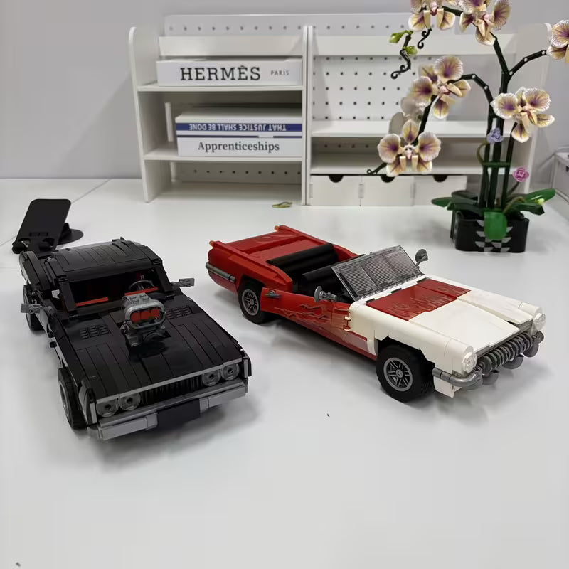 Super Car Building Blocks, Classic Car Building Blocks, Finely Detailed Sports Car Model, Educational Puzzle Toy, Suitable for Boys