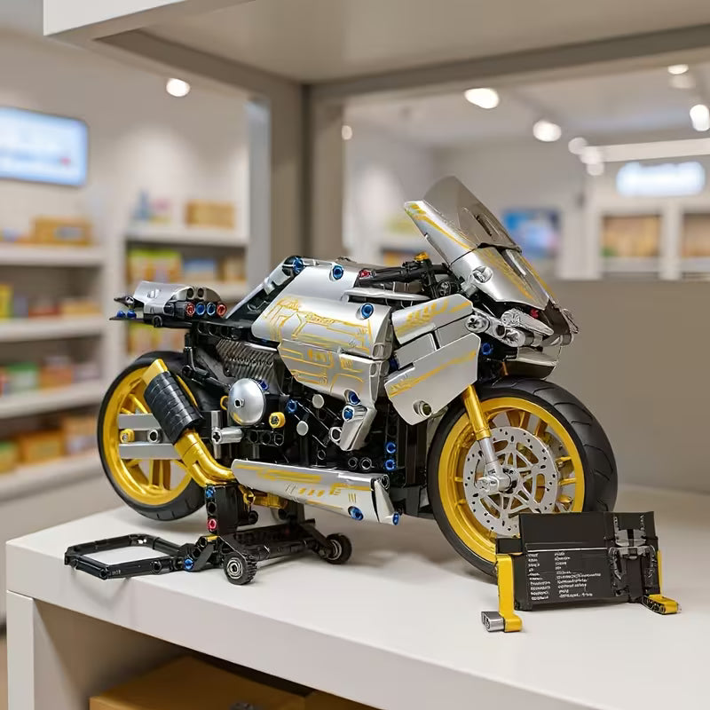 STEM Motorcycle Building Blocks Toy