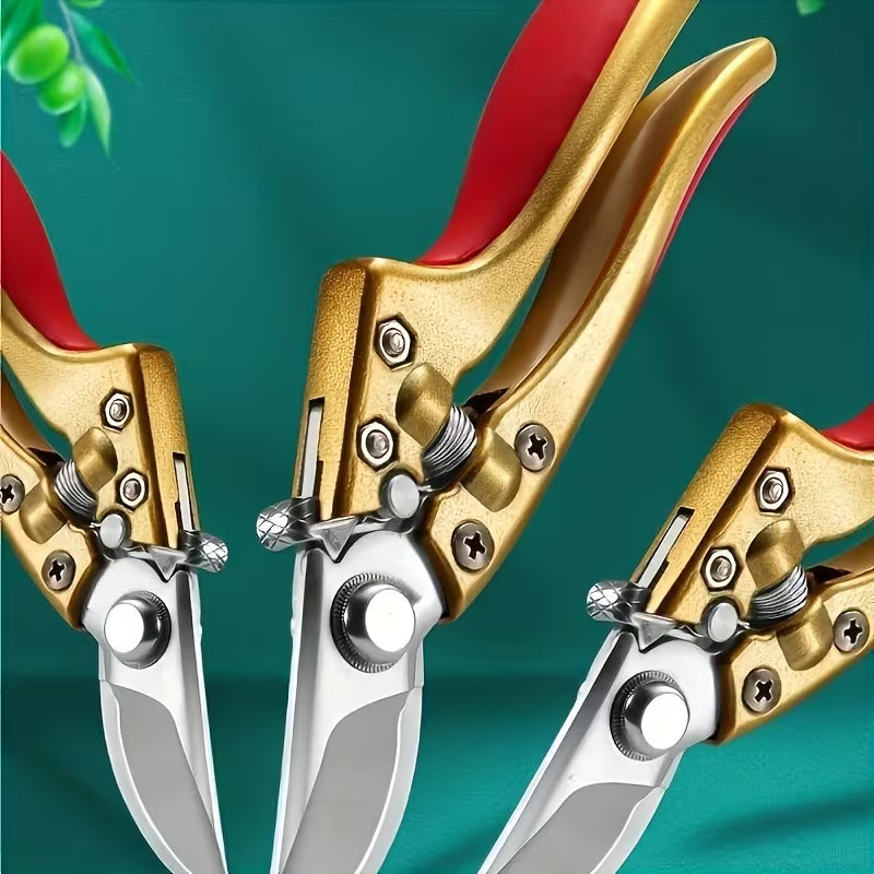 2pcs Japanese High Carbon Steel Fruit Tree Pruning Shears, Professional Garden Scissors, Bonsai & Orchard Scissors