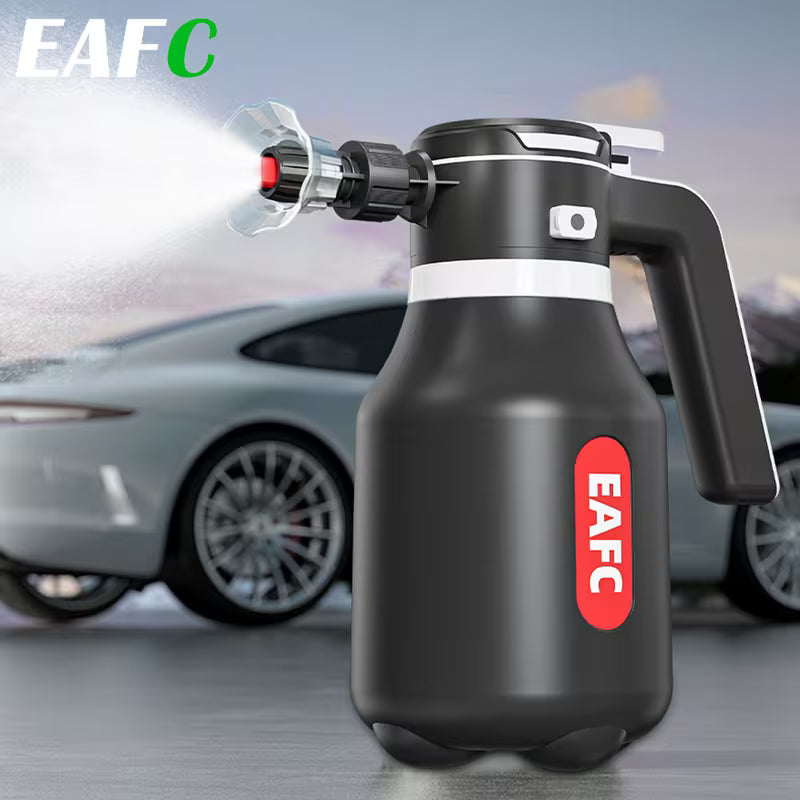 EAFC 67.63oz Electric Foam Sprayer Car Wash Gun Wireless Rechargeable Foam Cannon Auto Cleaning Tool 60° Spray Range