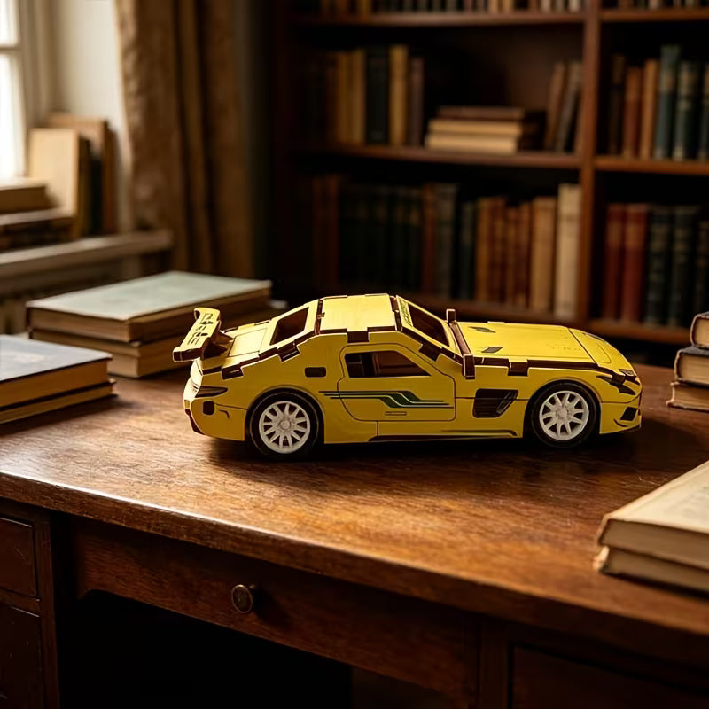 Wooden Puzzles for Adults, Wooden SuperCar, Model Car Kits, DIY Collectibles-Unique Gift on Birthday, Best Gift for Handicraft Enthusiasts