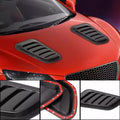 1/2/3pcs Universal Car Side Hood Scoop Bonnet Air Flow Intake Vent Decor Cover Kit