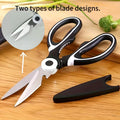 Durable Stainless Steel Kitchen Scissors, Multifunctional Food Scissors for Duck, Fish, Meat & Chicken Bones, Perfect for BBQ & Home Use