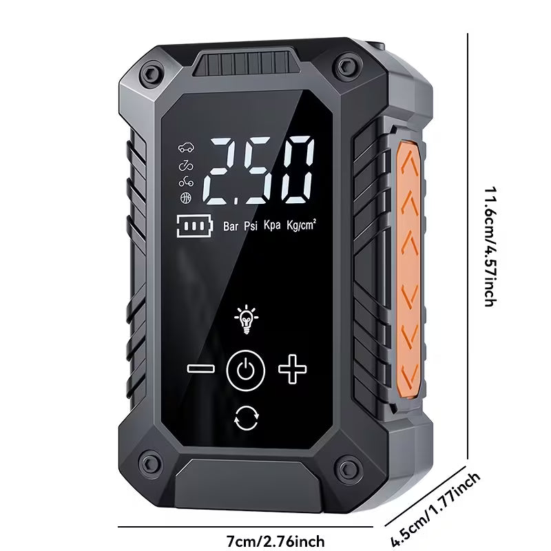 Portable Tire Inflator] Suitu 150 PSI Wireless Tire Inflator, Portable Air Compressor, Equipped With LED Light