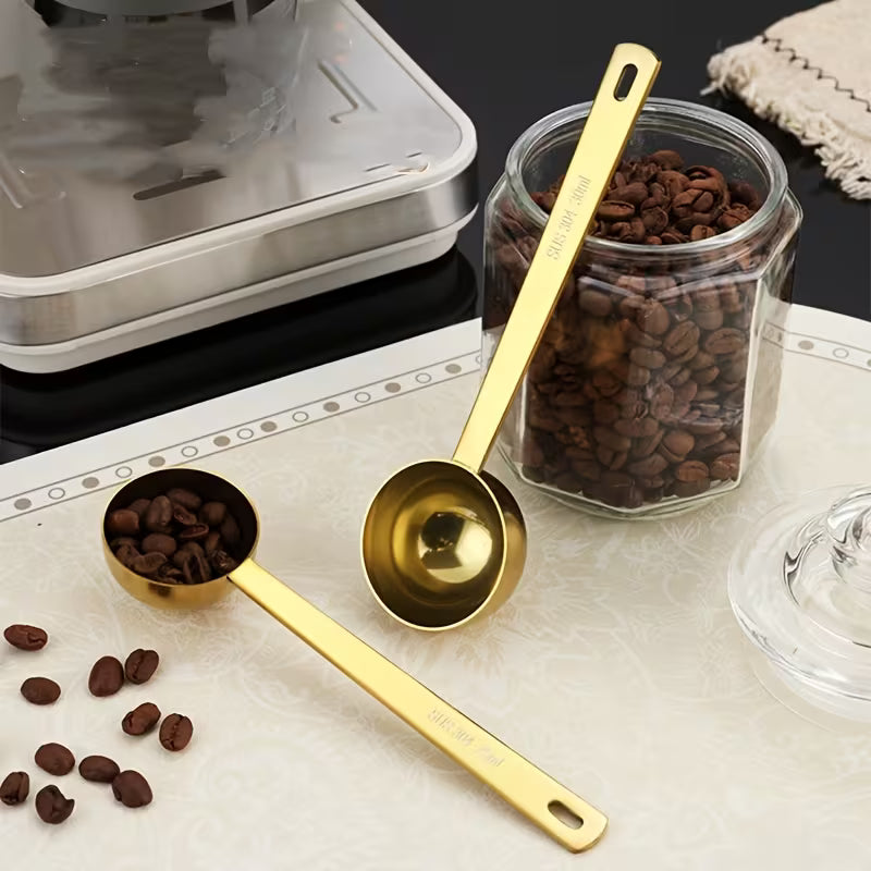 304 Stainless Steel Measuring Spoon, Commercial Use, Suitable for Spices, Milk Powder & Coffee, Gram Scale Markings