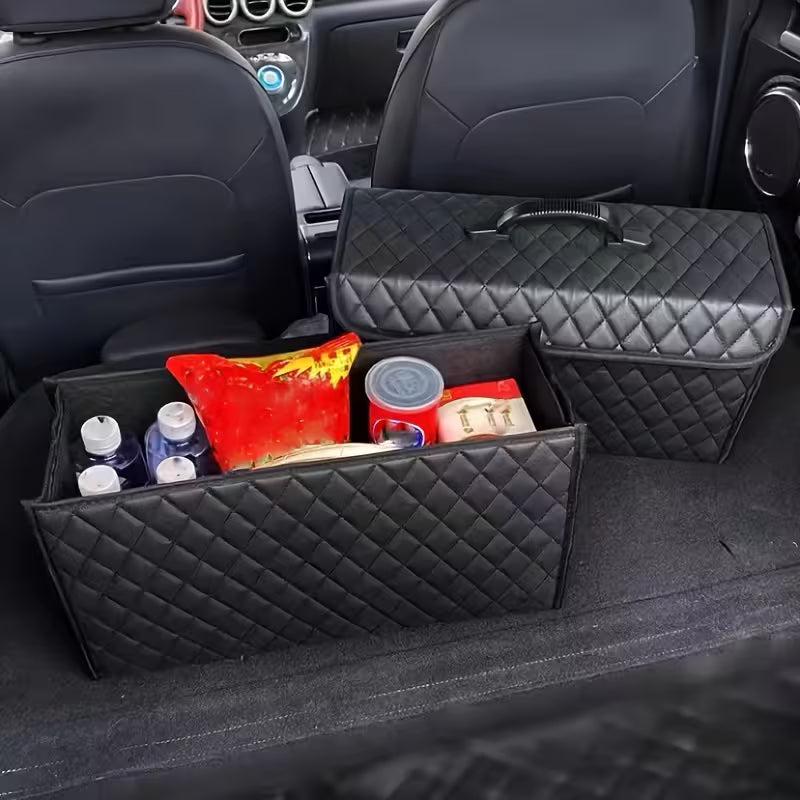 Trunk Storage Box Storage Box Toolbox PU Leather Storage Bag Storage Supplies