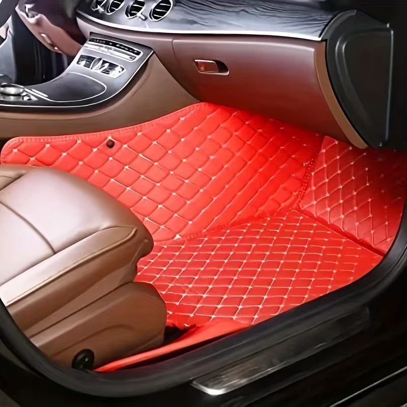 [ORA Funky Cat GT 2022 Car Mats] for ORA for Funky Cat GT/2022/Left Hand Drive Upgrade Your Car Interior Accessories PU Leather Car Floor Mats Carpets A-Must-