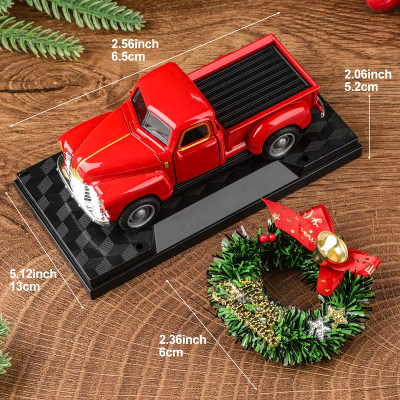 Vintage Red Pickup Truck Christmas Ornament