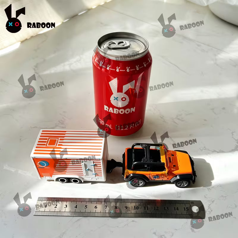 Diecast Alloy Off-Road Toy Car with Detachable Trailer