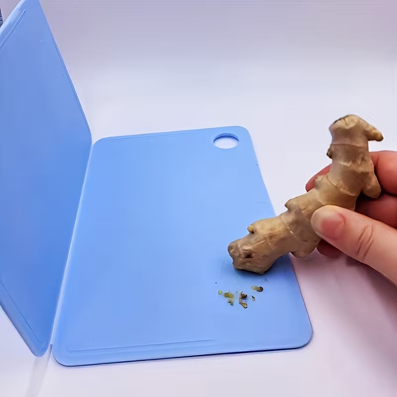 Japanese-Style Foldable Travel Cutting Board - Portable Mini Chopping Block with Measurement Markings