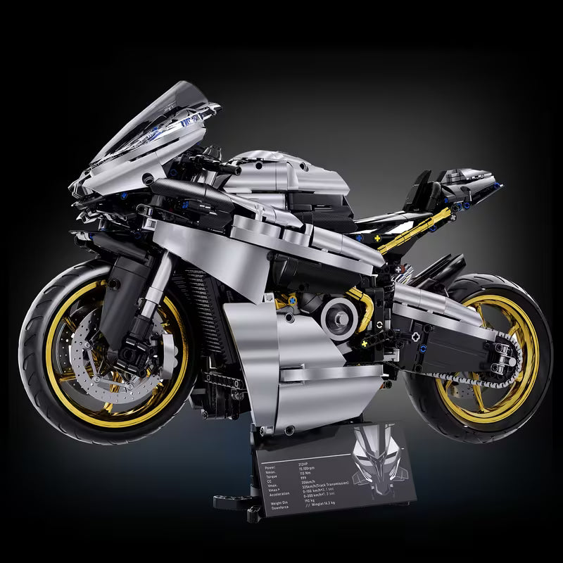 1641+PCS Large Motorcycle Building Blocks