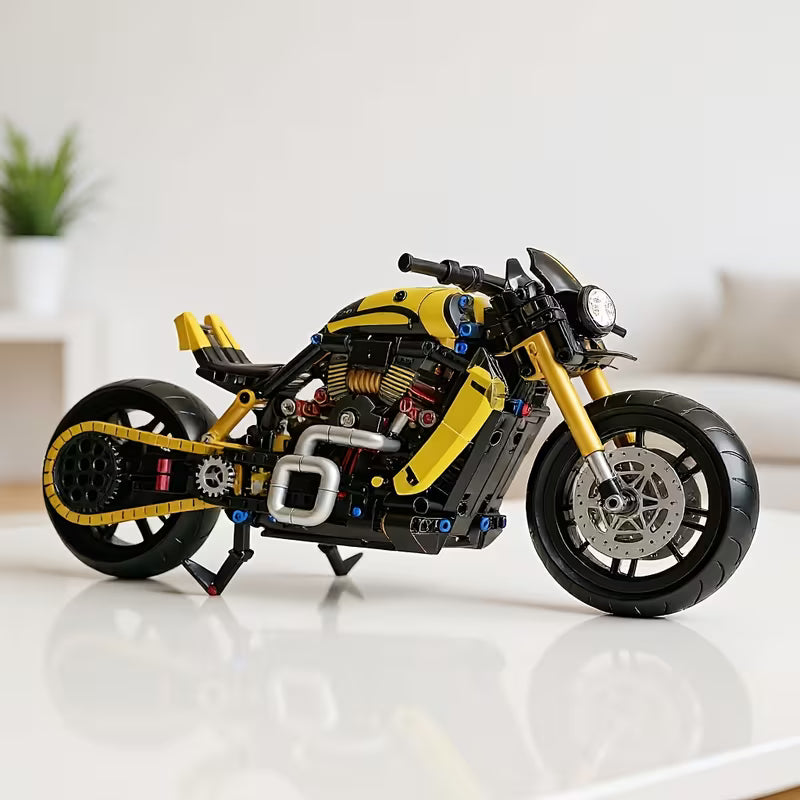 Retro Heavy Machine Building Blocks Set