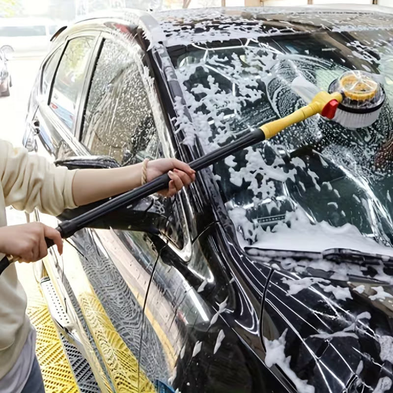 Car Rotating Car Wash Brush Kit 360 degree Automatic Rotation Adjustable Car Wash Brush High Pressure Car Wash Brush