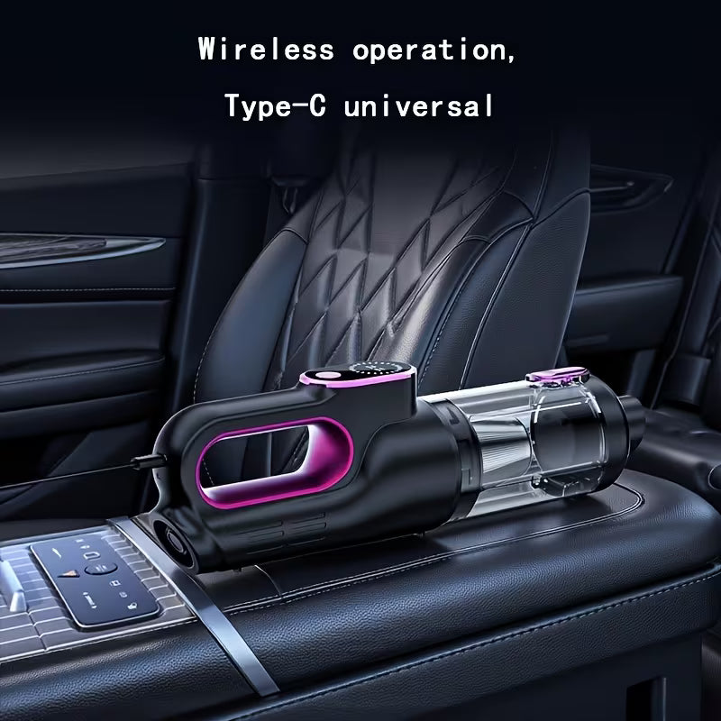 Cordless Handheld Vacuum with Brushless Motor, Powerful 16000pa Suction, LED Light, Blow/Suction Dual Mode, Multi-Nozzle,