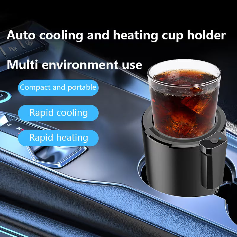 2026 Upgraded RV Heating & Cooling Cup, Portable Single-Can Beverage Refrigerator for Motorhome, Featuring 360° Circulation Vents