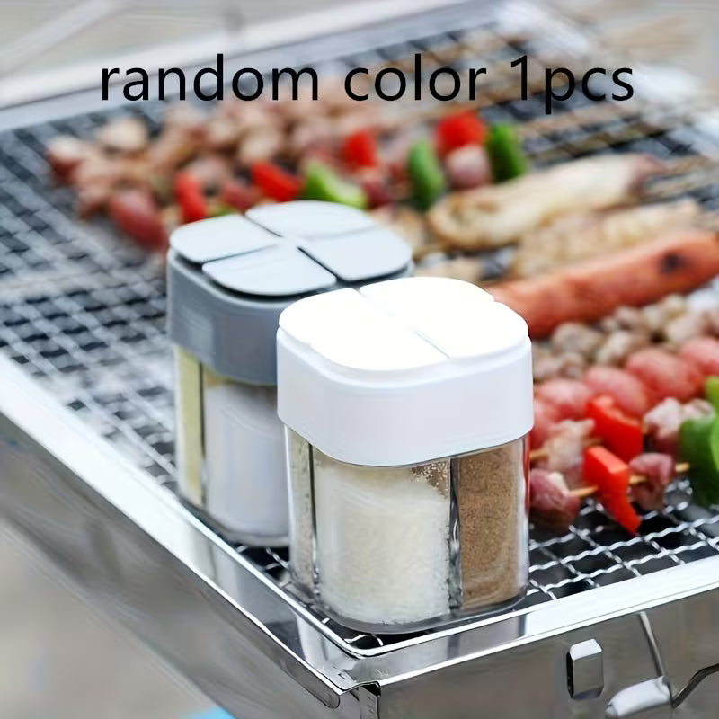 Portable Seasoning Jar - Durable Plastic With Lid, Ideal For Camping, Outdoor Adventures, Picnics & BBQs