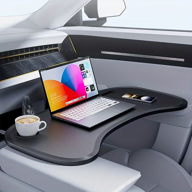 Car Steering Wheel Tray, Foldable Car Desk And Food Tray Suitable for Laptops, Computers, Dining, Working And Travel.