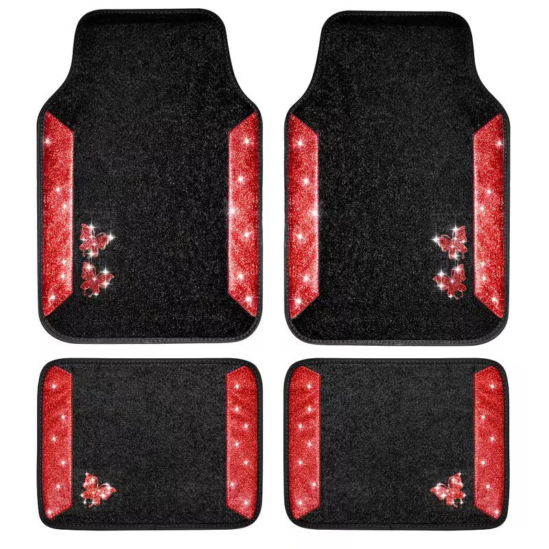 4pcs All-Weather Car Floor Mats - Durable Polyamide Non-slip And Easy To Clean,Univ ersal Car Mats For Sedans And SUVs,