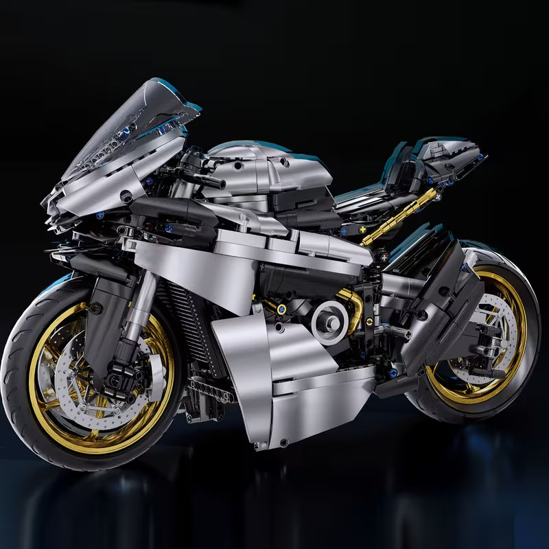 1641+PCS Large Motorcycle Building Blocks