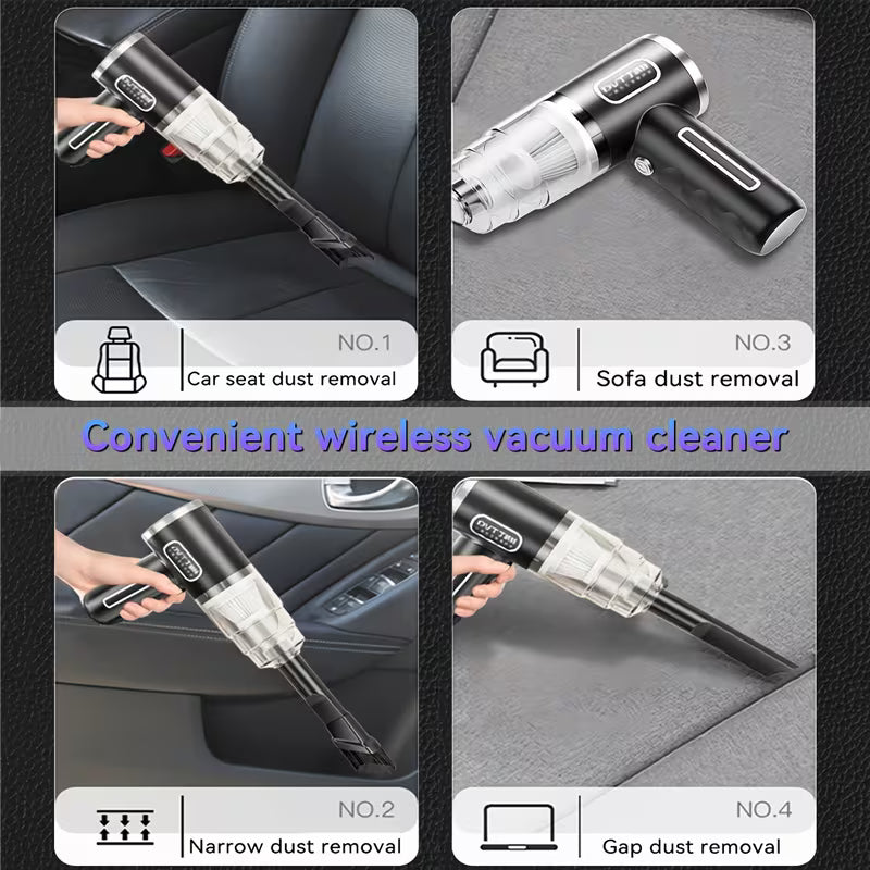 Powerful Handheld Vacuum Cleaner | Suitable for Cars, Homes, Offices, and Pet Hair Removal