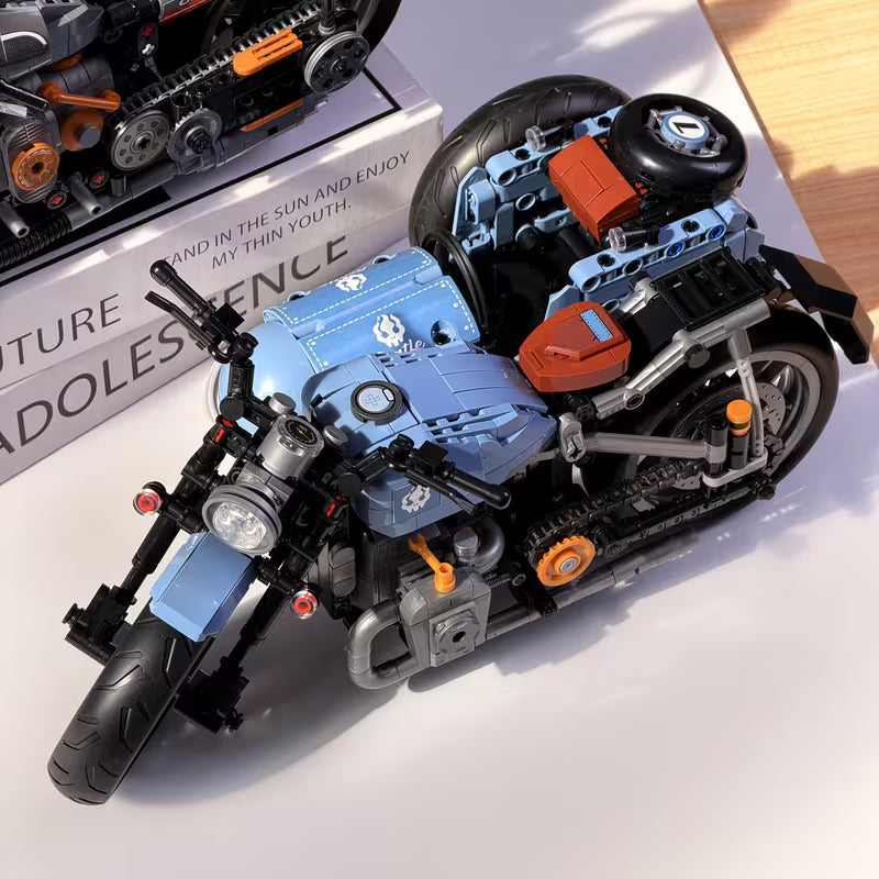 Motorcycle Building Blocks Set, STEM Education Learning Toys, Creative DIY Blocks, Collectible Models, Surprise Gift for Children