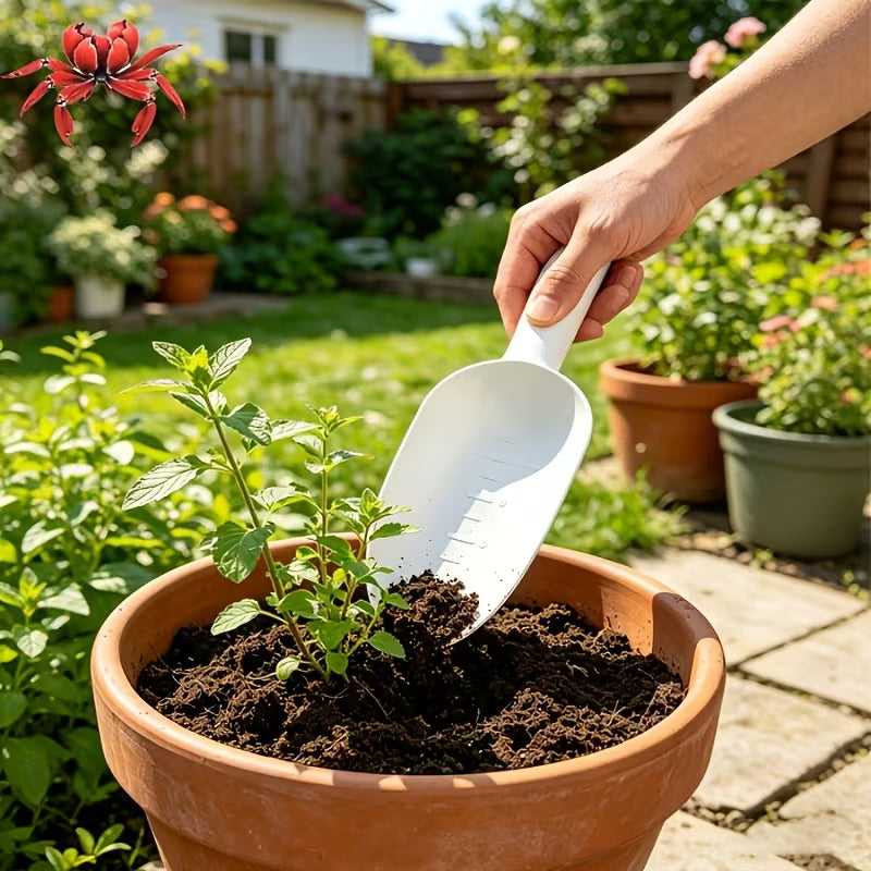 High-End Gardening Shovel, Handheld Soil Shovel with Scale Markings, Planting & Digging Tool