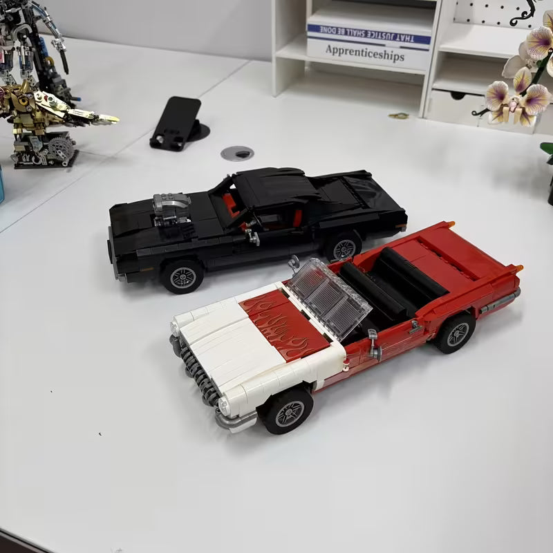 Super Car Building Blocks, Classic Car Building Blocks, Finely Detailed Sports Car Model, Educational Puzzle Toy, Suitable for Boys