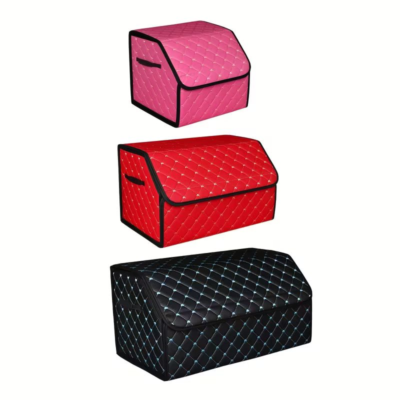 Car Trunk Organizer Box, Trunk Storage Box, Car Storage Box, Multiuse Tools Storage Bag for Tidying And Emergency Storage for Women Lady Heart-Shaped