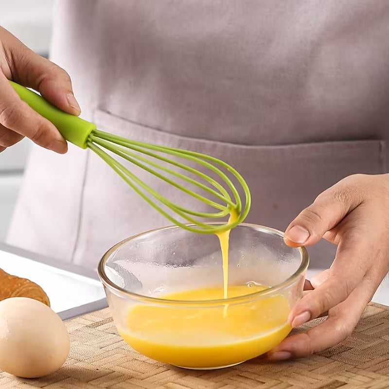 1pc/4pcs Silicone Mini Whisk, Ideal for Blending, Whisking, Beating & Stirring, Essential Baking Tool & Kitchen Gadget