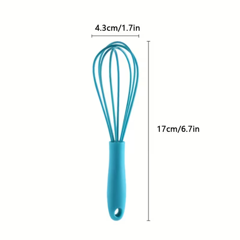 1pc/4pcs Silicone Mini Whisk, Ideal for Blending, Whisking, Beating & Stirring, Essential Baking Tool & Kitchen Gadget
